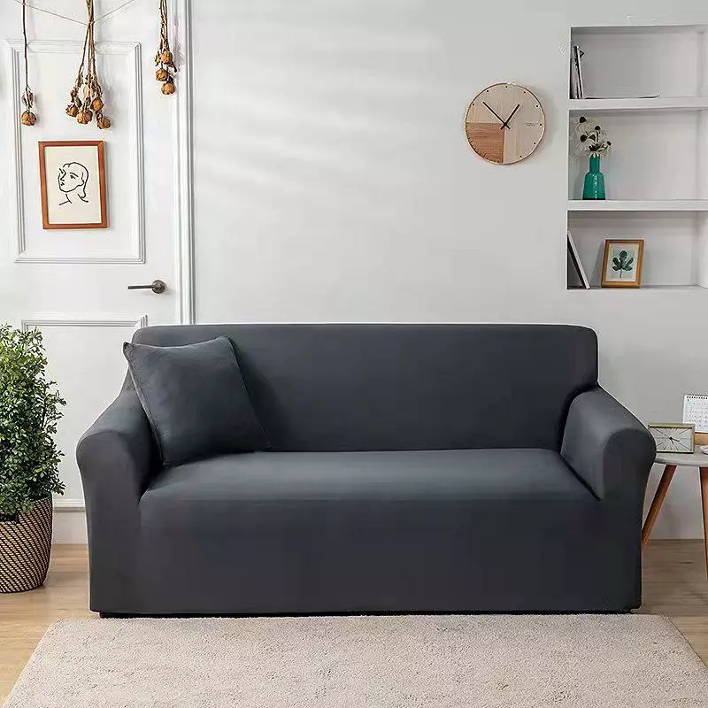 Husa Canapea Elastica Uni, Gri Inchis - HEMC29