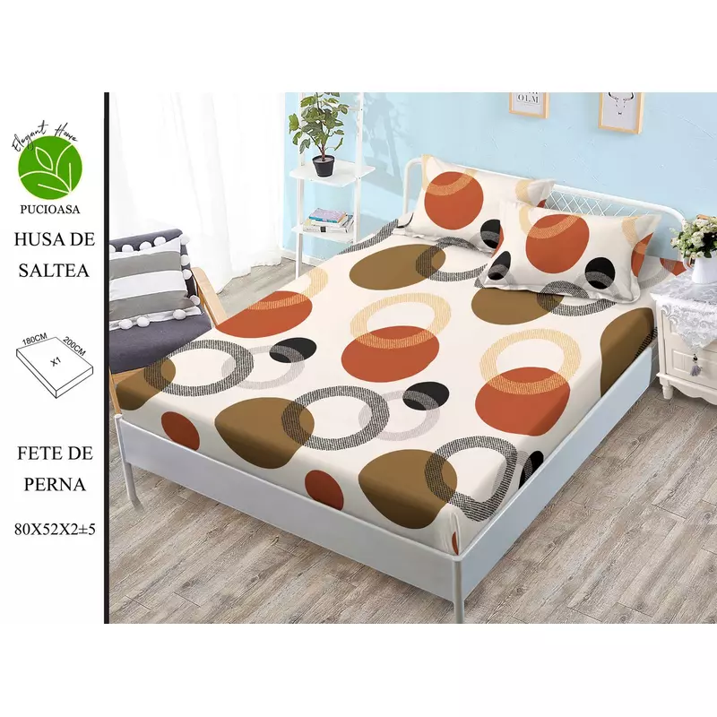 Husa din Bumbac Finet cu elastic 180x200- SIPRG-88
