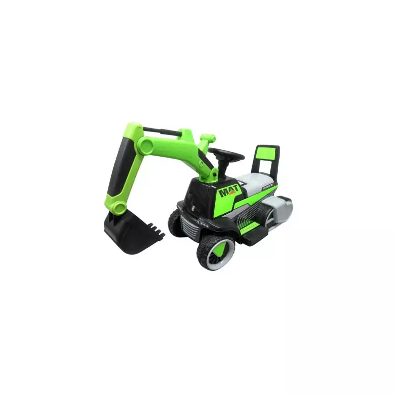 Excavator electric pe baterie cu muzica si lumini LED C3 R-Sport - Verde