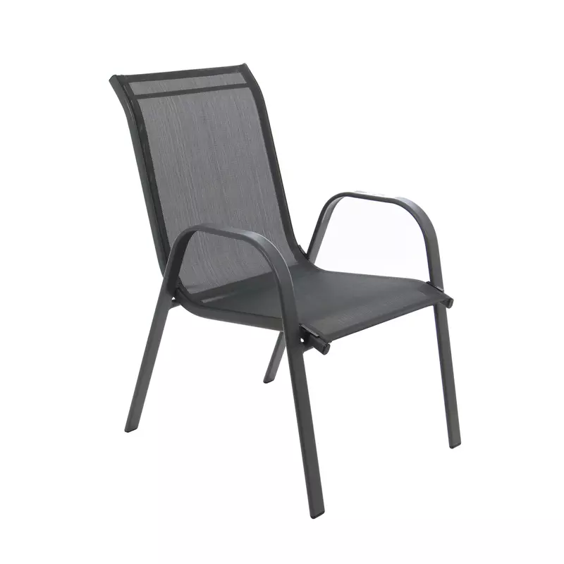 Scaun pentru gradina, metal + textilen