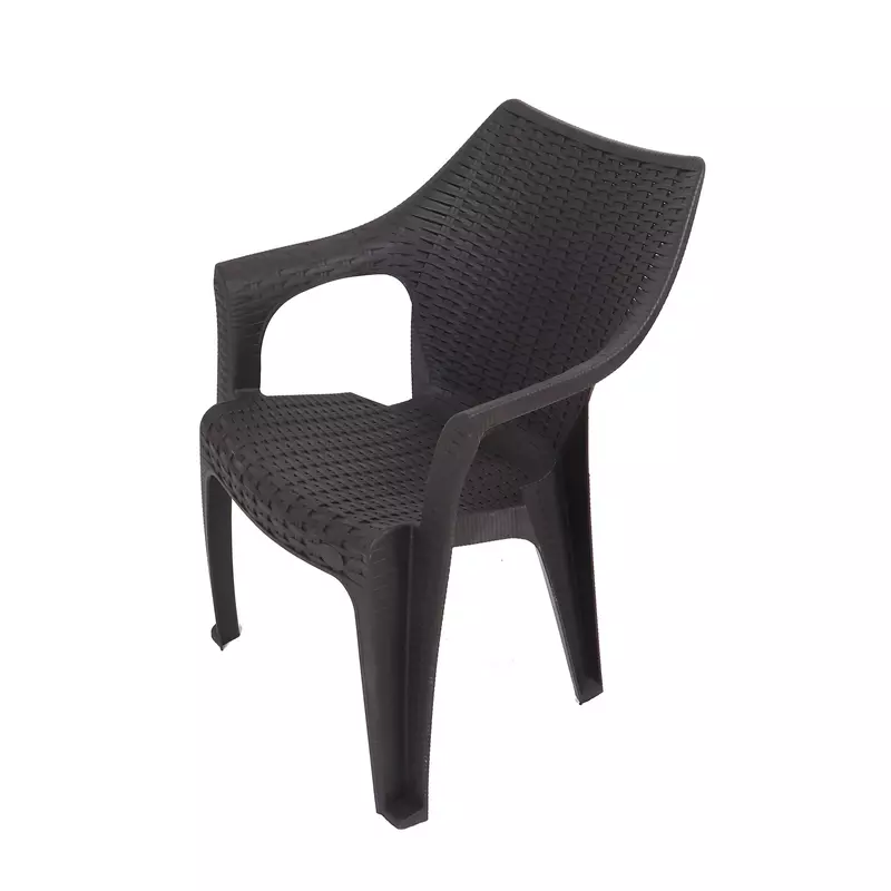 Scaun pentru gradina, plastic, maro-SPGP5