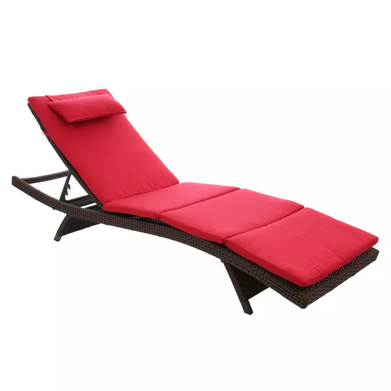 Sezlong plaja, structura metal maro