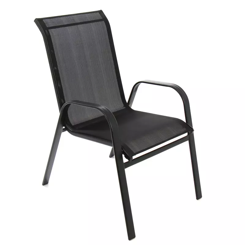 Scaun pentru gradina, metal + textilen