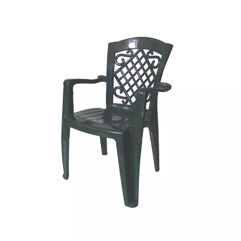 Scaun pentru gradina, plastic, verde-SPGP7