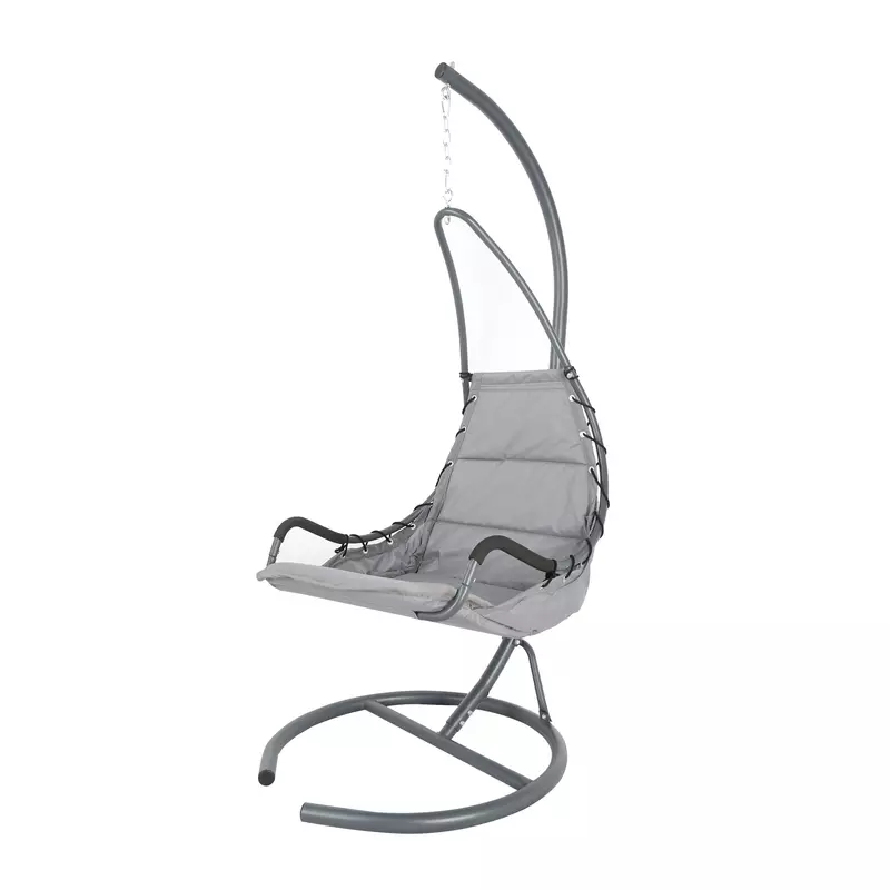 Fotoliu suspendat, 1 persoana, Segovia, structura metal, gri