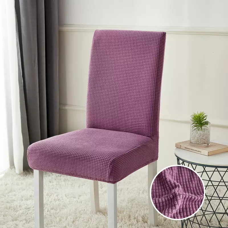 Set Huse Elastice pentru Scaun, Cocolino, 6 Piese, Cu Elastic, Lila