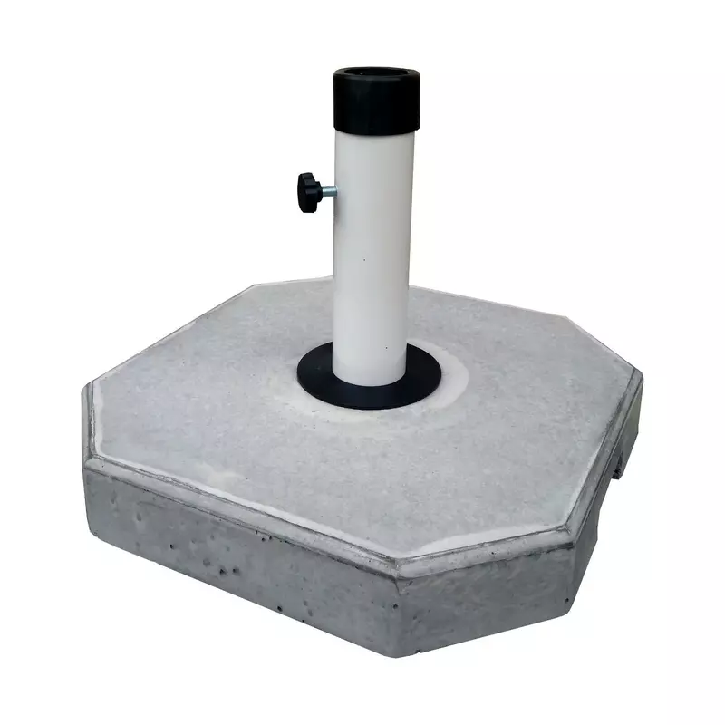 Suport umbrela, beton, forma patrata, 40 x 40 cm, D 50/60 mm