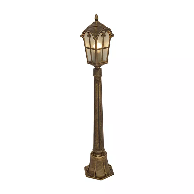 Stalp de iluminat ornamental H 140 cm bronz antic