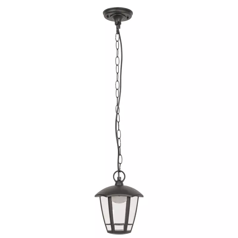 Suspensie exterior led negru
