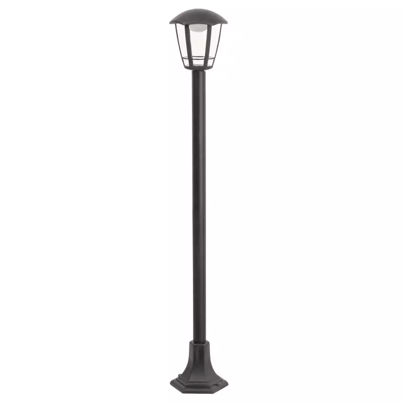 Stalp exterior led 8w h 100 cm negru