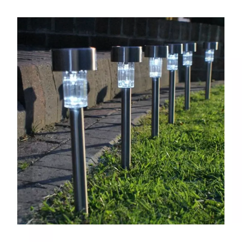 Lampa Solara Iluminat Stradal 31 Lampa solara Stick inox H 36 cm - 6 buc