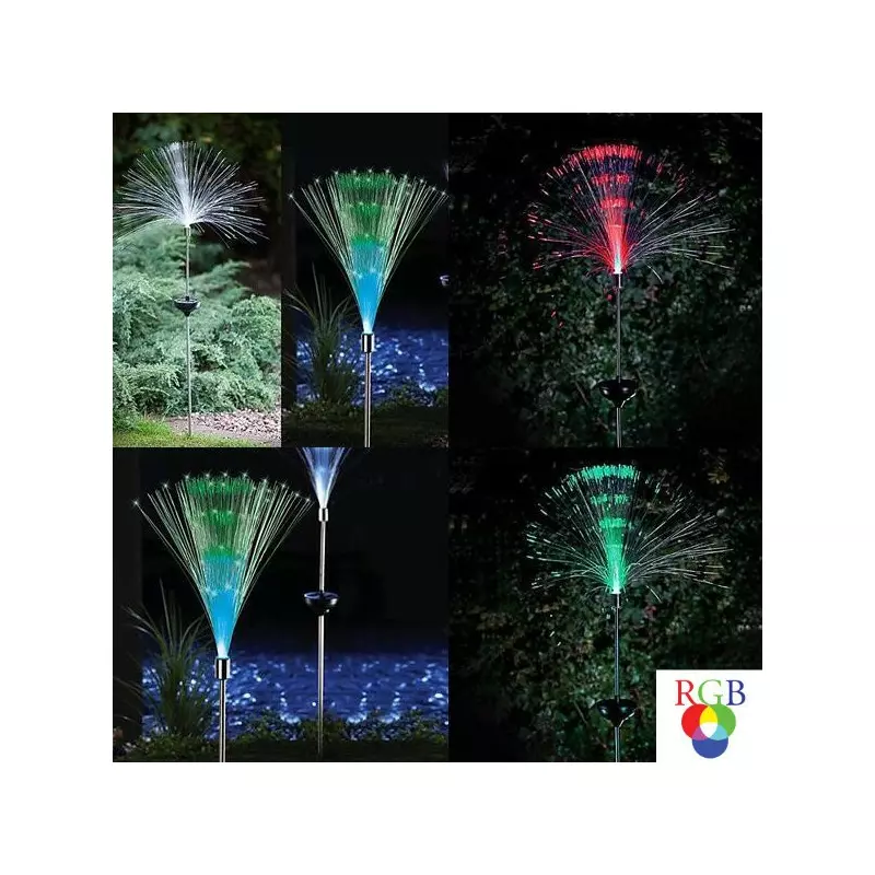 Lampa solara fibra optica H 100 cm