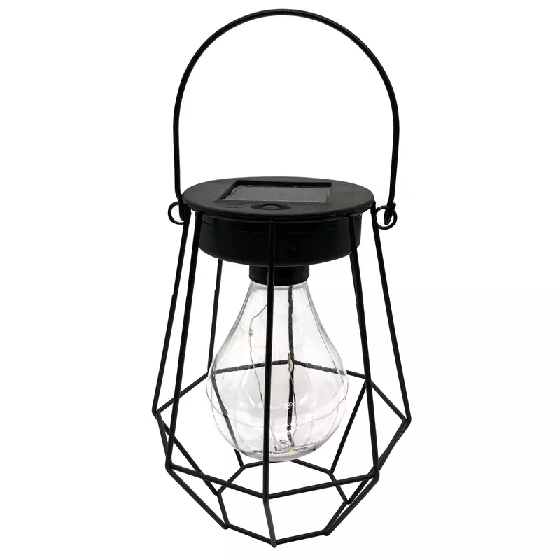 Lampa solara microLED felinar cu bec H 16.8 cm