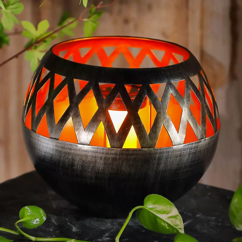 Lampa solara 14 LED-uri galbene decoratiune H 25 cm
