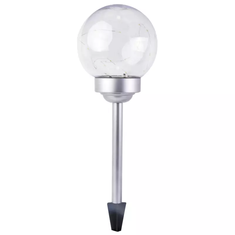 Lampa solara LED glob, plastic H 44.4 cm D 20 cm
