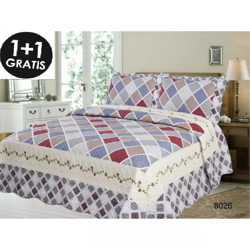 Set cuvertura de pat din bumbac - lil8026