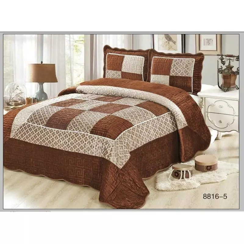 Set Cuvertura Pat Catifea - RO302