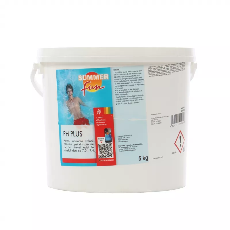 Ph plus granulat summer fun, pentru apa piscina, 5 kg
