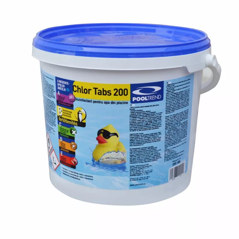 Clor maxi tablete, pentru apa piscina, 5 kg