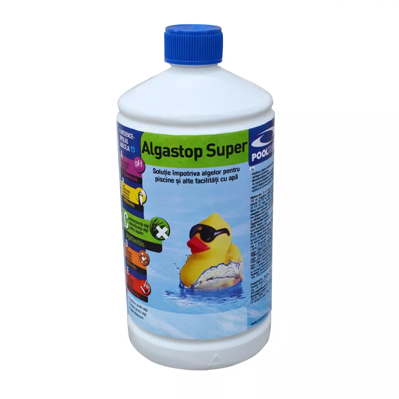 Algicid lichid Algastop super, pentru apa piscina, 1L