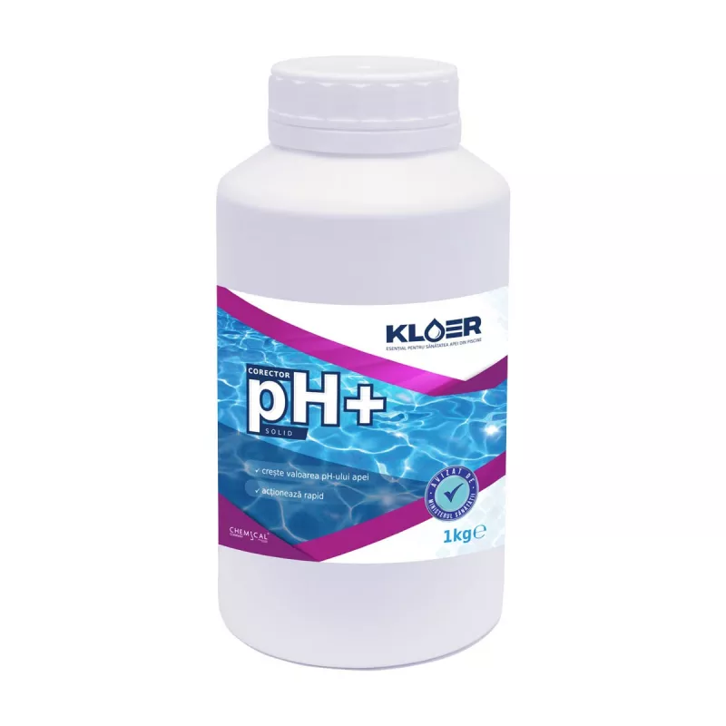 Corector ph plus, kloer, solid, pentru apa piscina, 1 kg