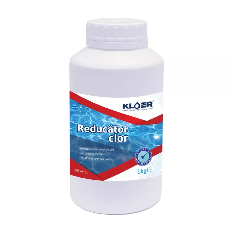 Reducator clor Kloer, solid, pentru apa piscina, 1 kg