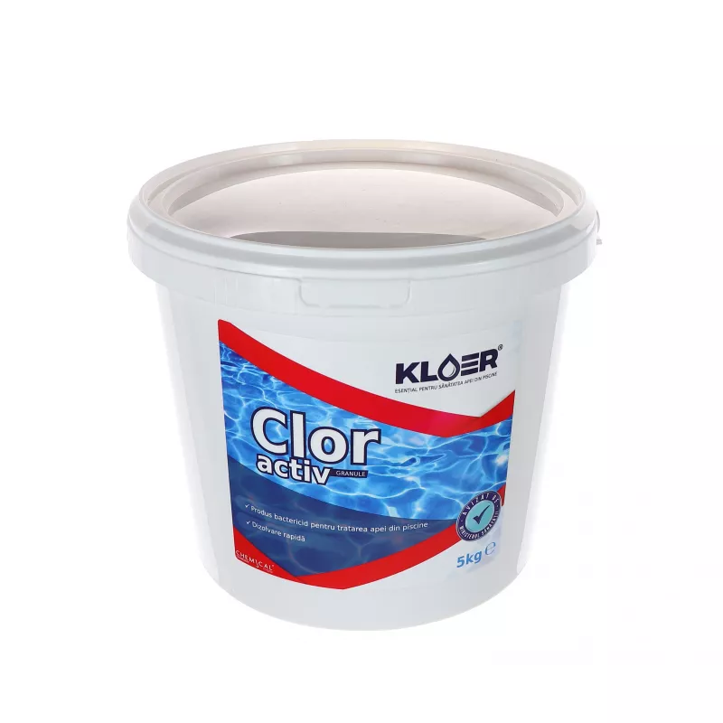 Clor activ granule kloer, pentru apa piscina, 5 kg
