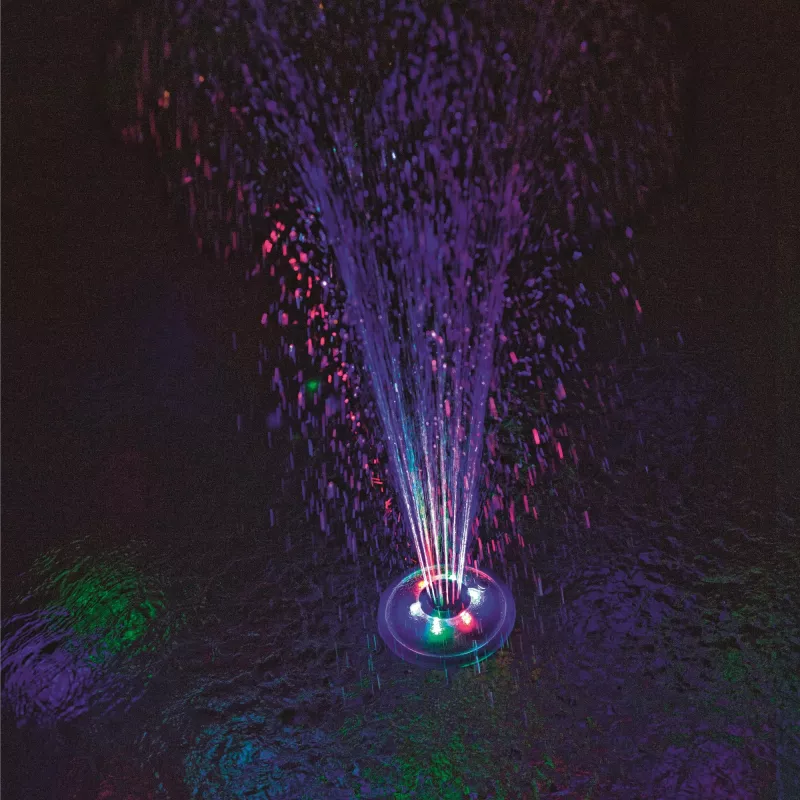 Fantana plutitoare piscina cu LED
