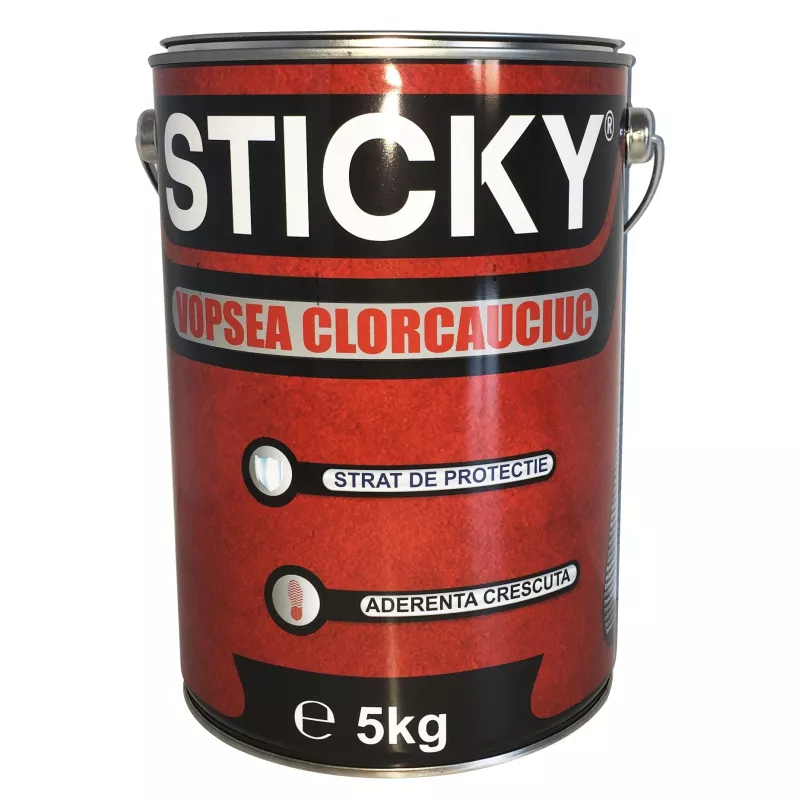 Vopsea pentru piscina Sticky, bleu, interior / exterior, 5 kg