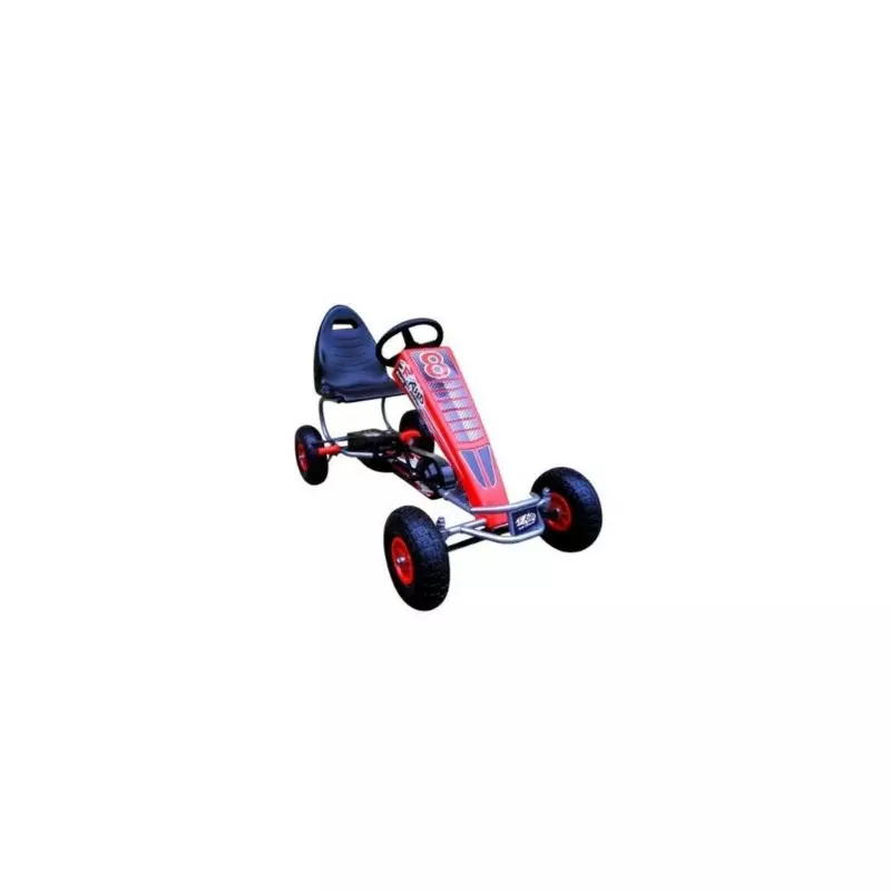 Kart cu pedale Gokart, 4-10 ani, roti gonflabile, G5 R-Sport - Rosu