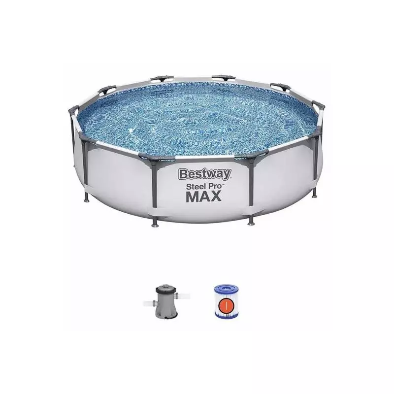 Piscina Cadru Metalic Bestway Steel Pro, 305x76 cm, cu filtru