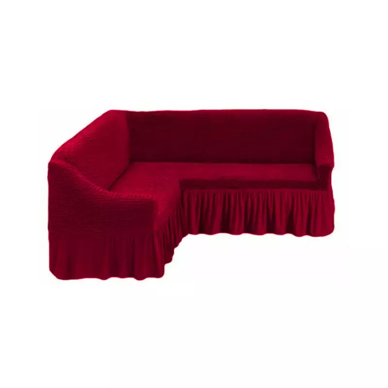 Husa coltar din bumbac elasticizat  Bordo- HEP126