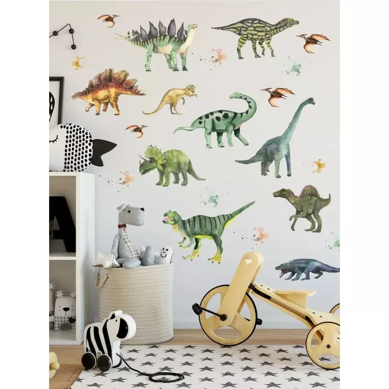 Sticker Perete Autocolant Dinozauri Verzi 70x90cm