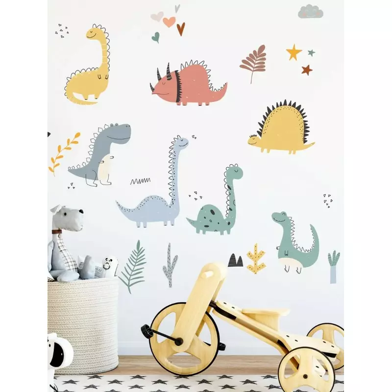 Sticker perete autocolant dinozauri si natura