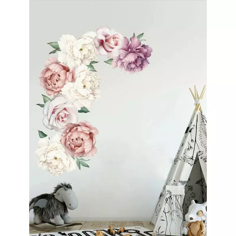 Sticker perete autocolant flori mari 60x60cm
