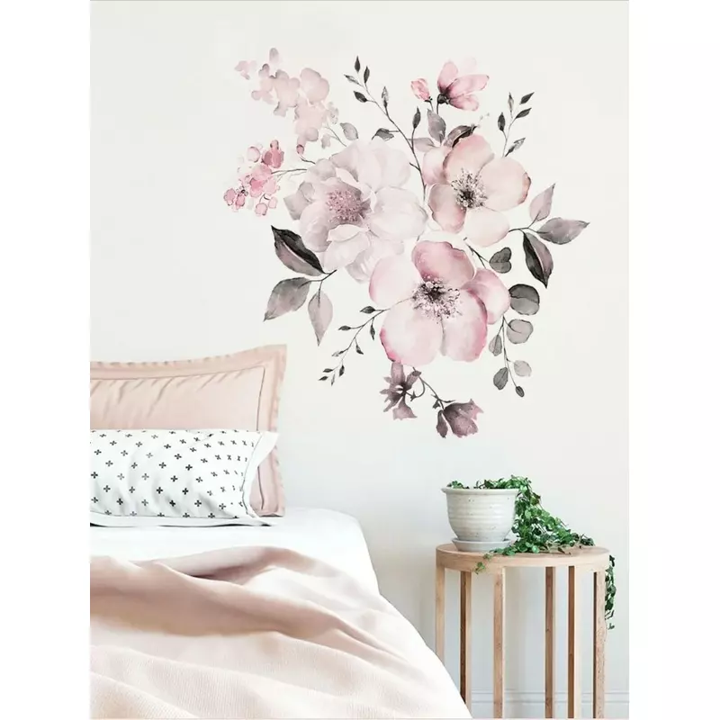 Sticker Perete Autocolant Flori Roz - 525822