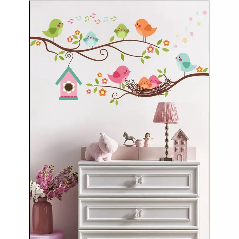 Sticker Perete Autocolant Pasari 60x111cm