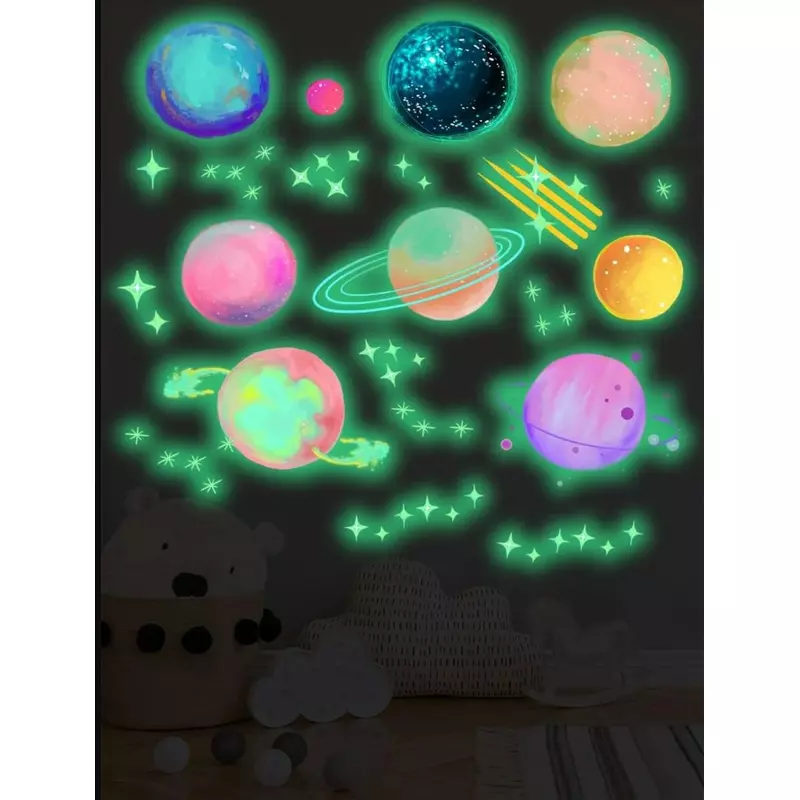 Sticker Perete Autocolant Planete 40x53cm - Multicolor