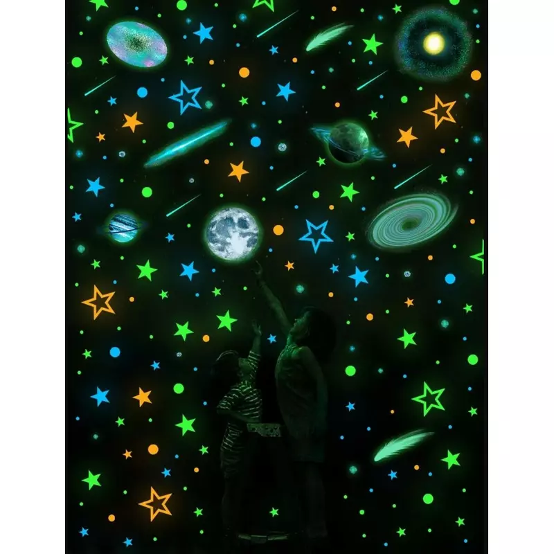 Sticker Perete Autocolant Planete Fosforescente - 89412