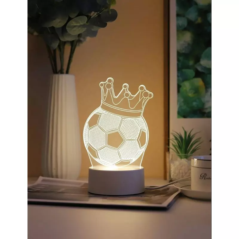 Lampa Decorativa 3D Minge si Coroana, 11x19cm - 21929