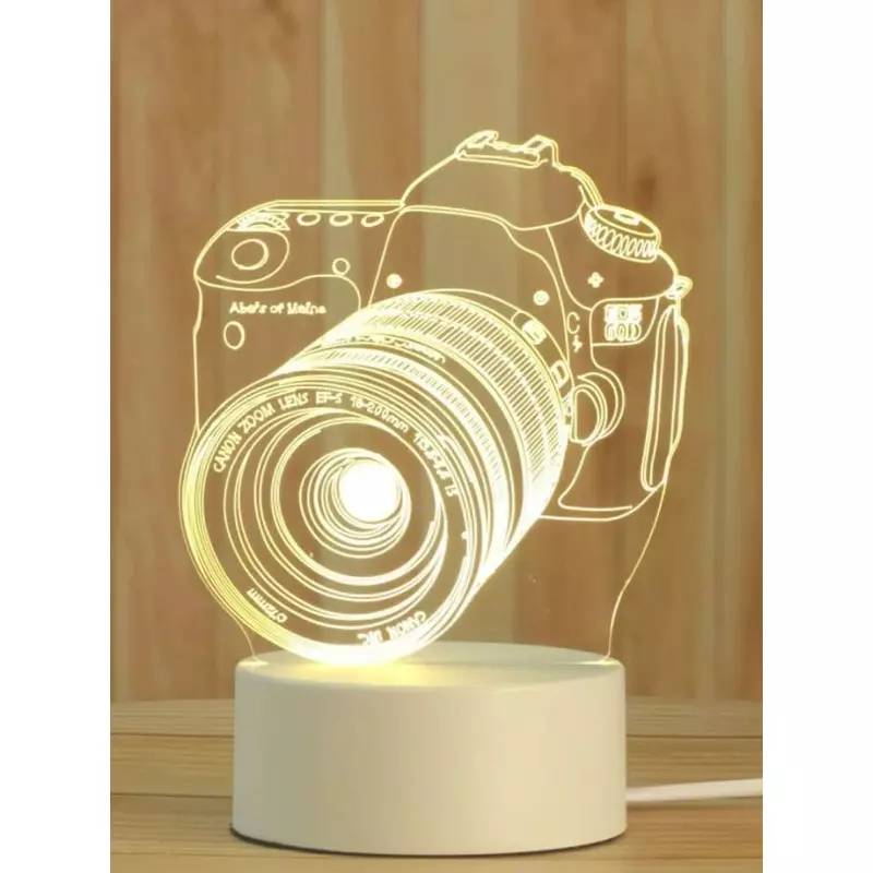 Lampa Decorativa 3D - Aparat Foto - 13x18x9.8cm - 32792