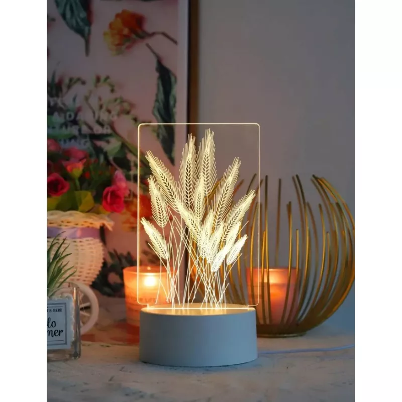 Lampa Decorativa 3D Spice de Grau - 9x20cm