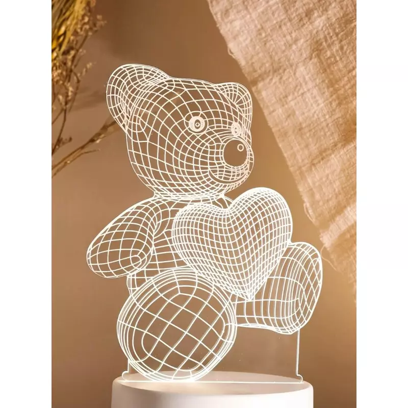 Lampa Decorativa 3D Urs - 10x17cm