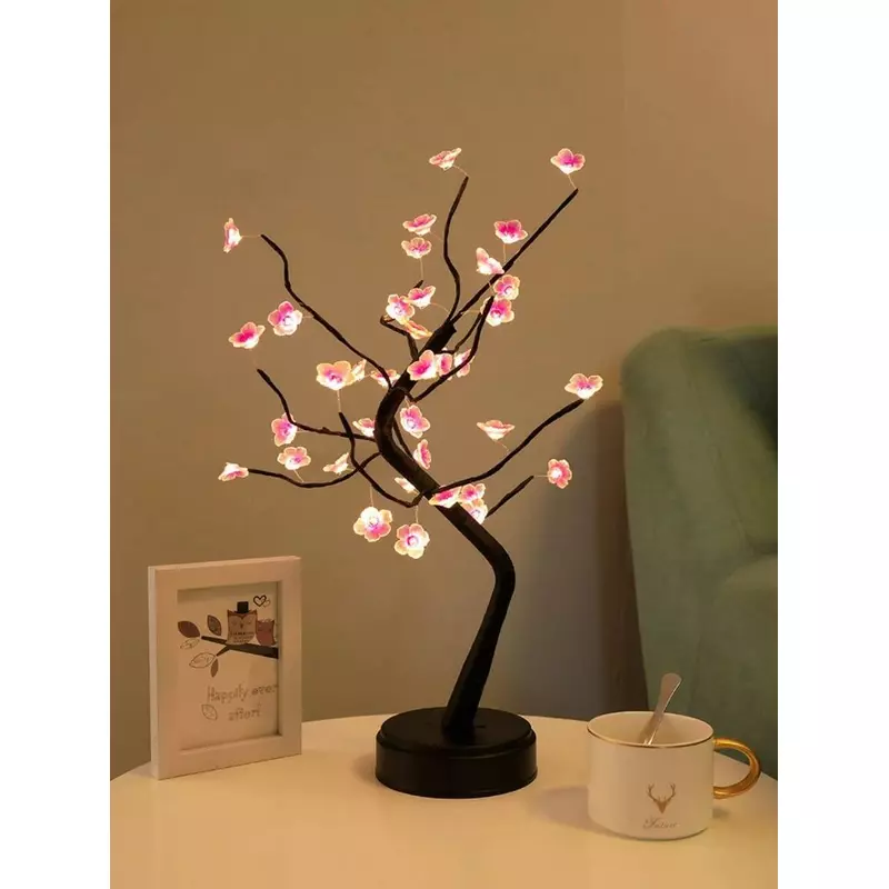 Lampa Decorativa in forma de Copac cu flori - 10x50cm