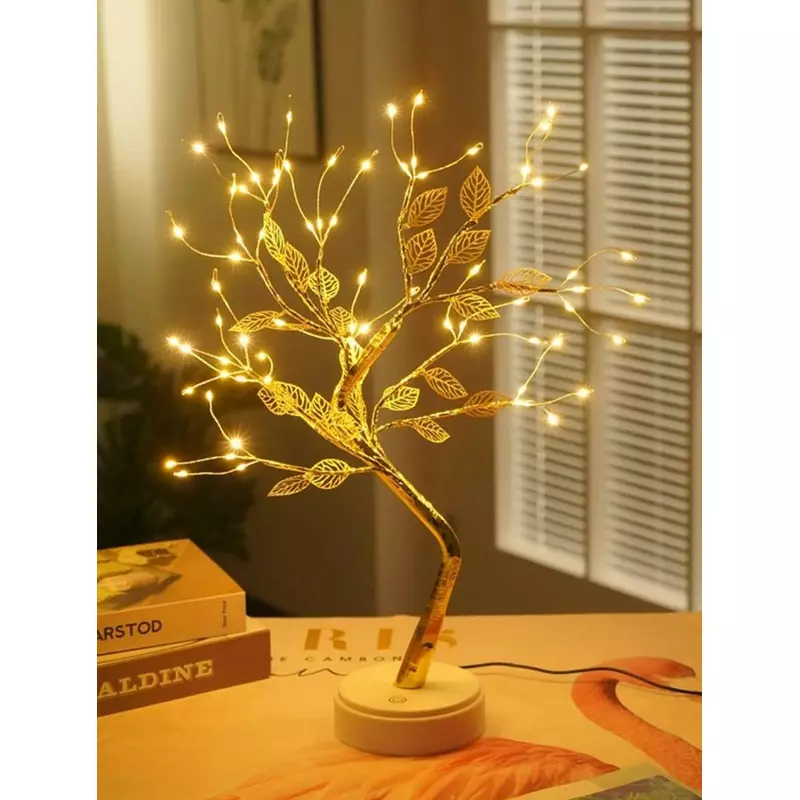 Lampa Decorativa in forma de Copac cu Frunze - 12x45cm