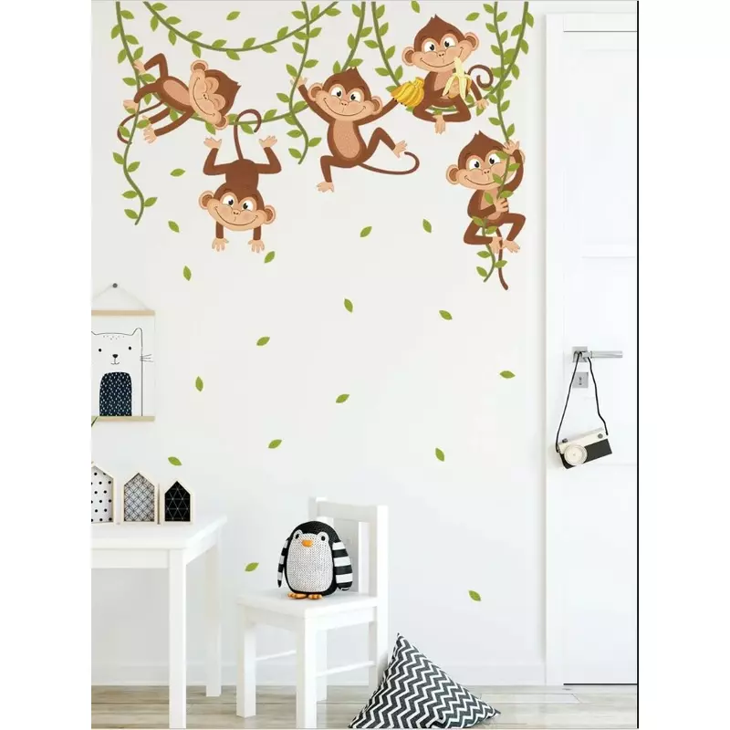 Sticker Perete Autocolant Maimute - 77x96cm