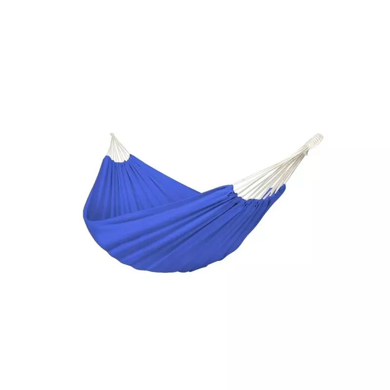 Hamac textil, protectie franghie, albastru, max 200 kg, 200x150 cm