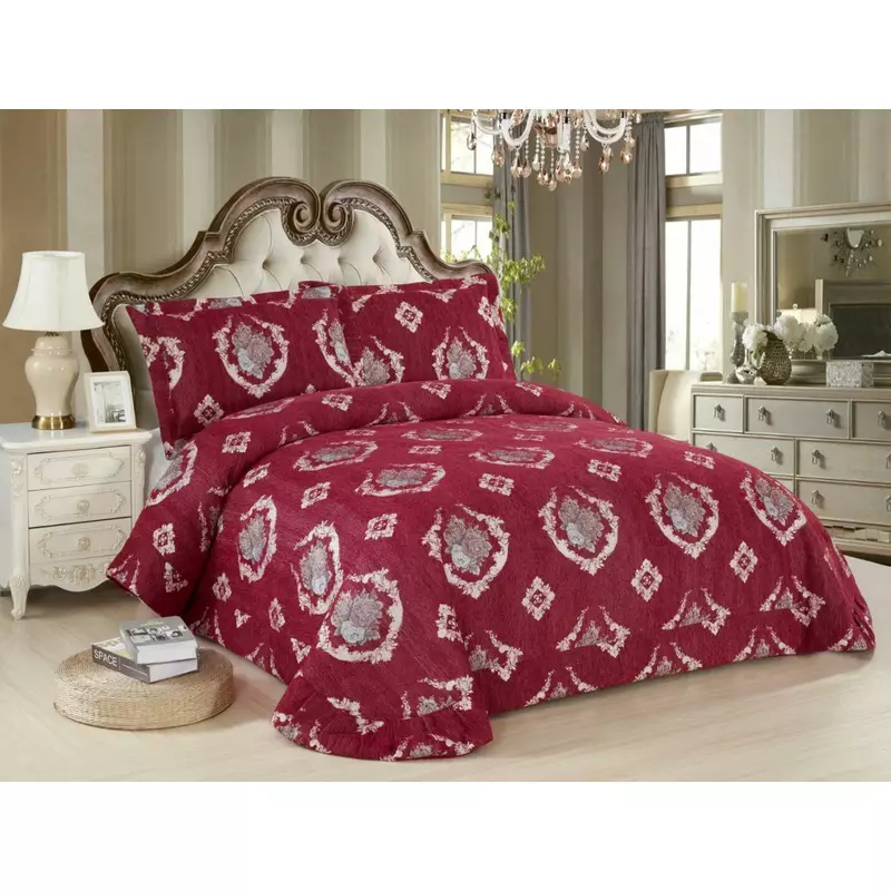 Set cuvertura pat satin - ro309