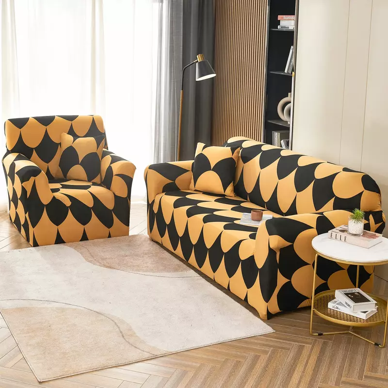 Set Huse Canapea 3 Locuri si 2 Fotolii Elastice Moderne - JOJ450