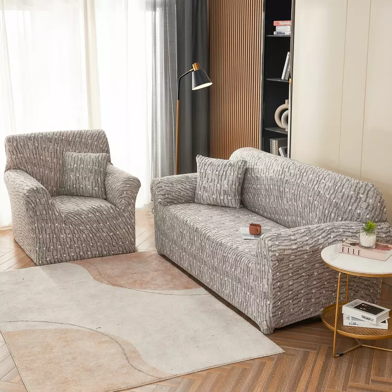 Set Huse Canapea 3 Locuri, Canapea 2 Locuri si 1 Fotoliu Elastic Modern - JOJ469